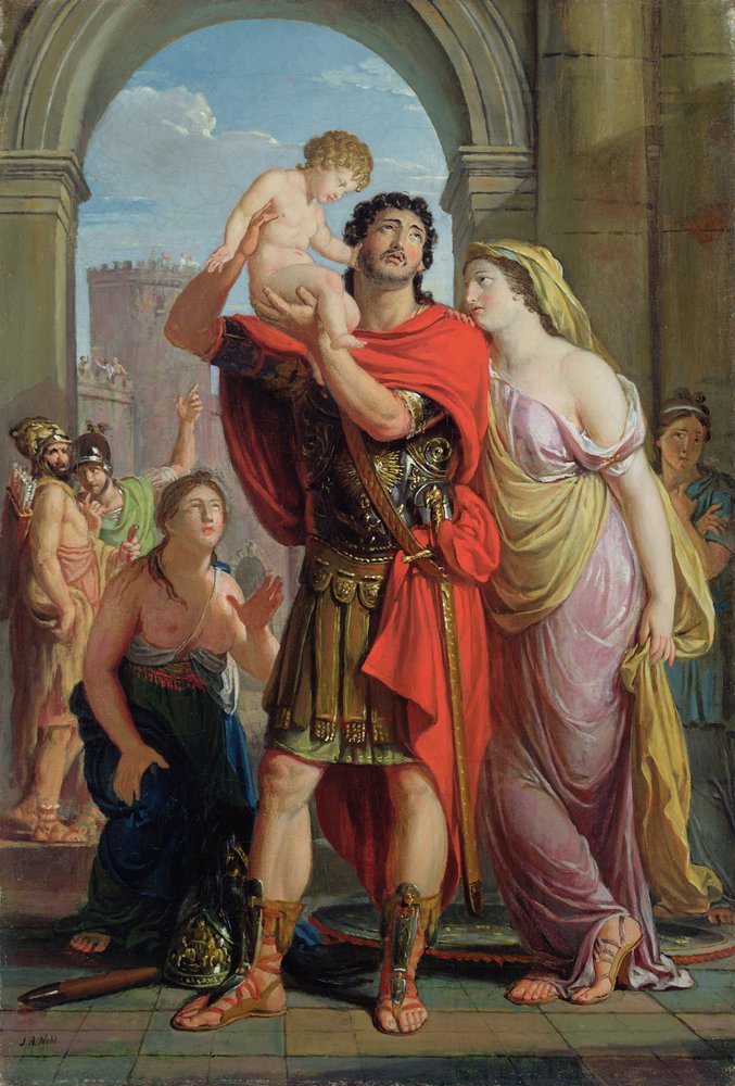 La partenza di Ettore, 1814-16 Stampa d'arte