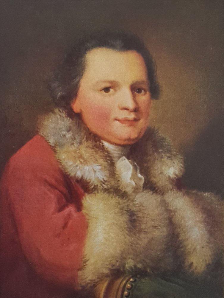 Tedesco: Ritratto di Beat Ludwig Walthard, editore. da Johann Ludwig Aberli