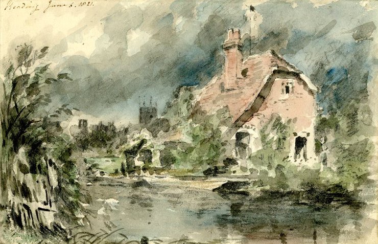 Un cottage vicino a Reading da John Constable