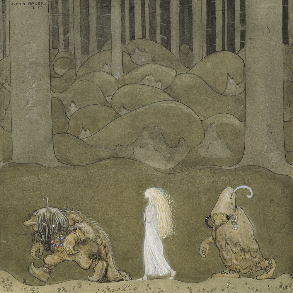 La principessa e i troll da John Bauer