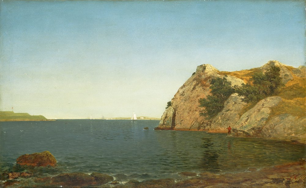 Beacon Rock, Newport Harbour | John Frederick Kensett