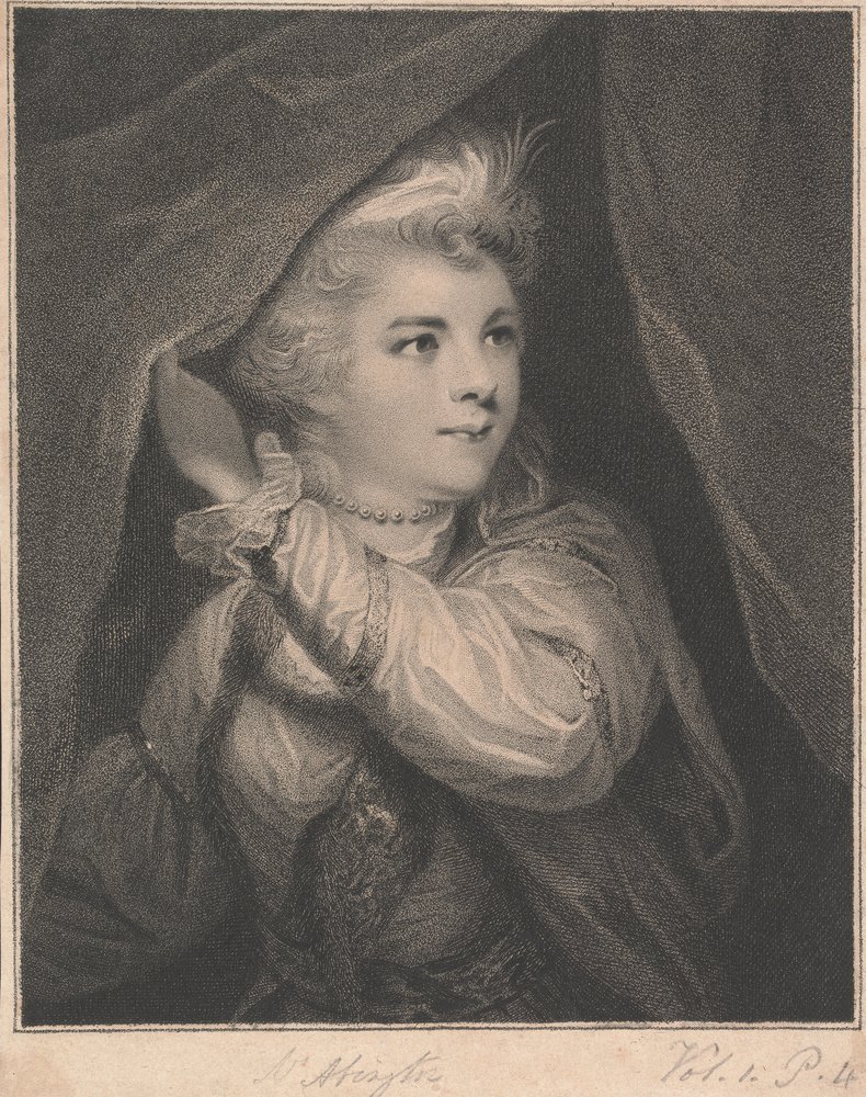 Mrs. Frances Abington (nata Barton) come Roxalana in "Il Sultano" da John Keyse Sherwin