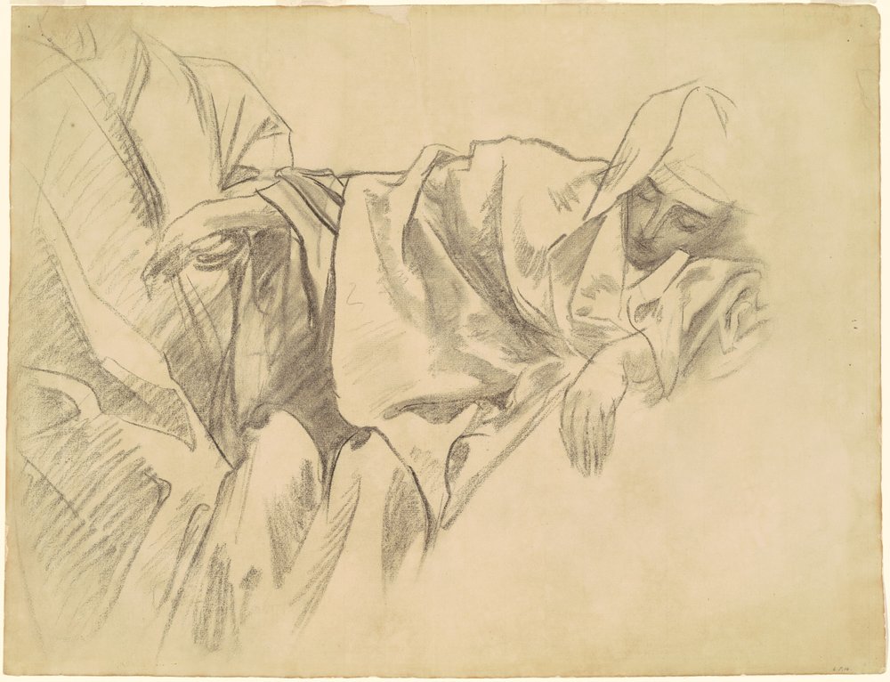Studio della crocifissione per "Quindici misteri del rosario" da John Singer Sargent