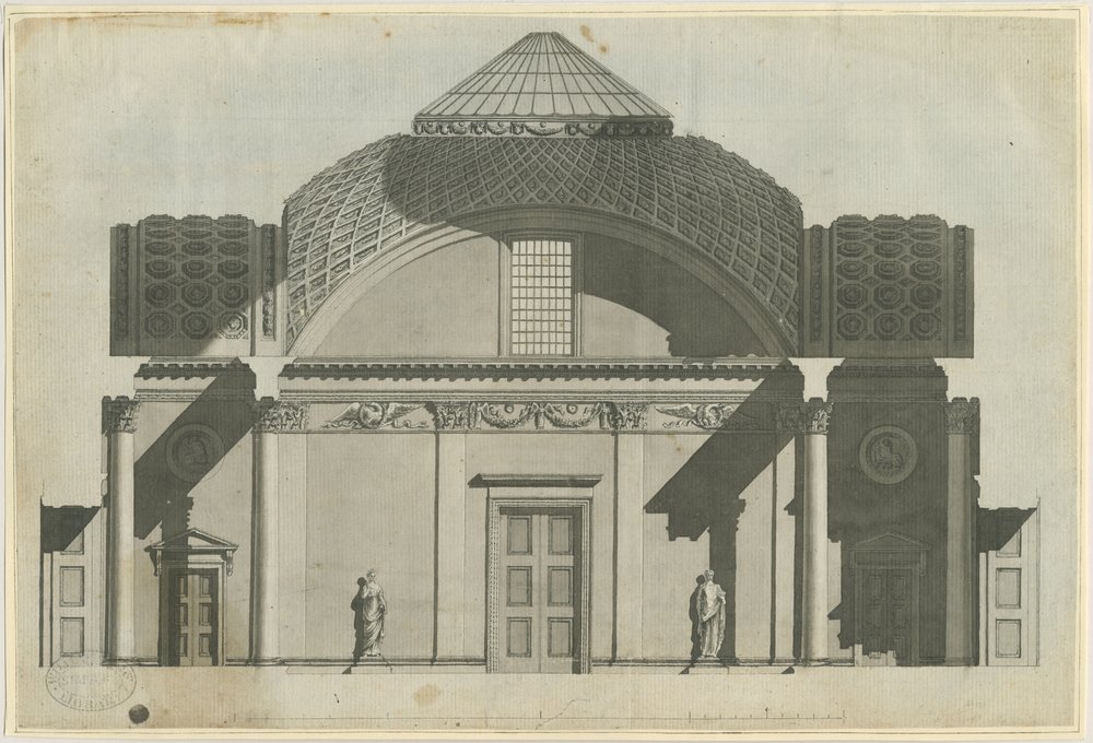 Chillington Hall: disegno a seppia, nd [1789] | John Soane