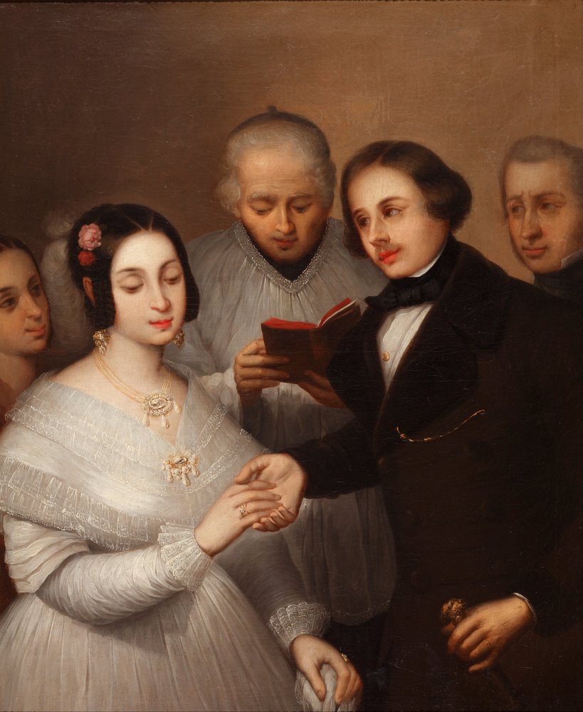 Un matrimonio nel 1830 da José Gutiérrez de la Vega