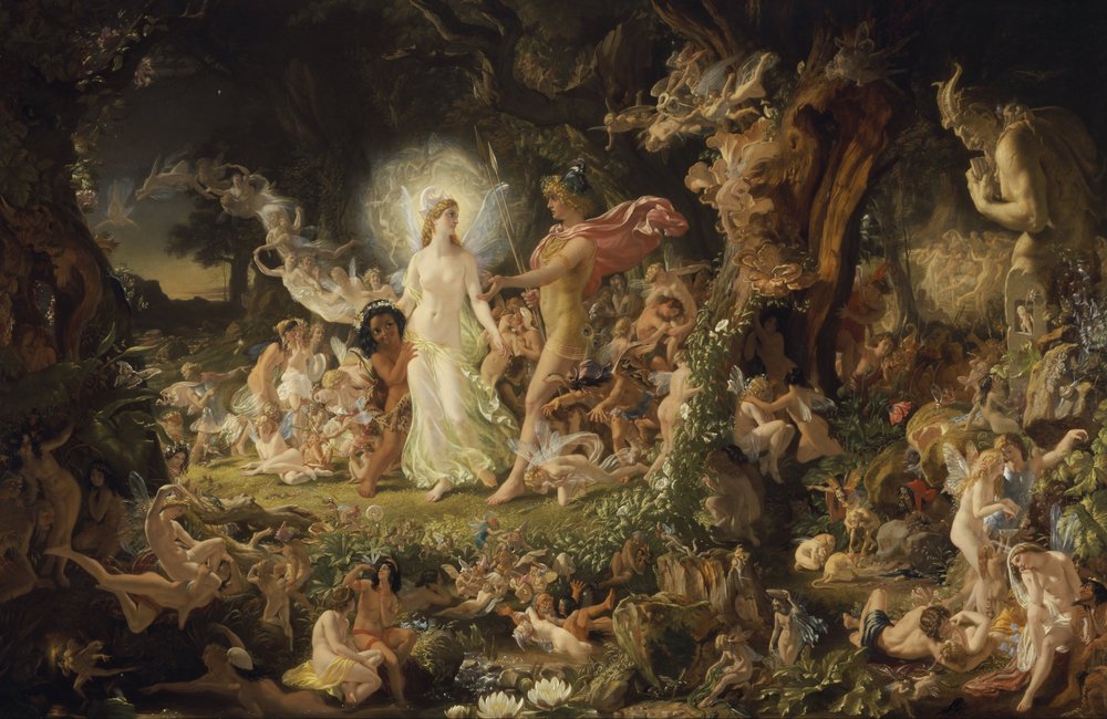 Il litigio tra Oberon e Titania da Joseph Noel Paton