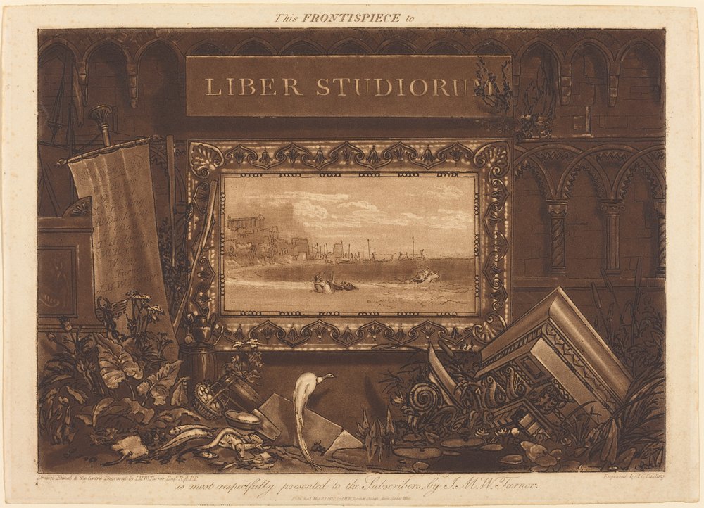 Frontespizio da Joseph Mallord William Turner and J.C. Easling