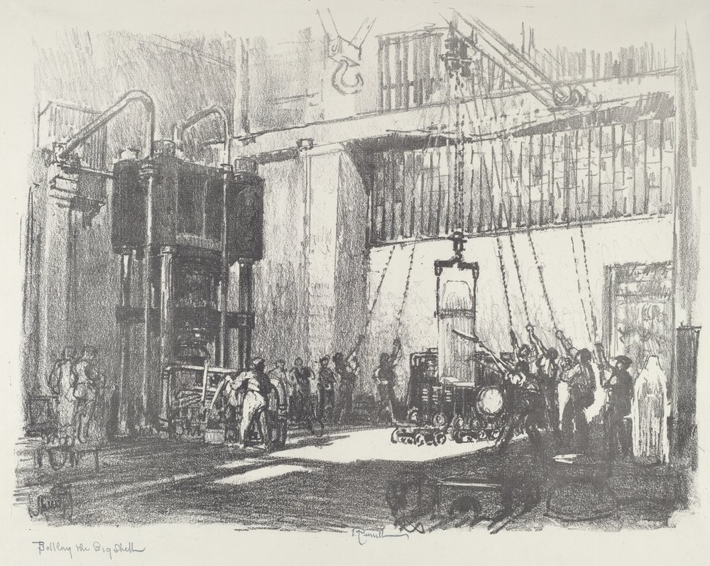 Imbottigliamento della grande conchiglia da Joseph Pennell