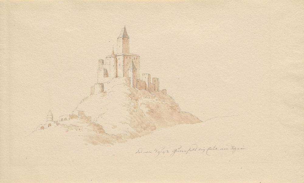 Il vecchio castello di Gutenfeis presso Caub sul Reno