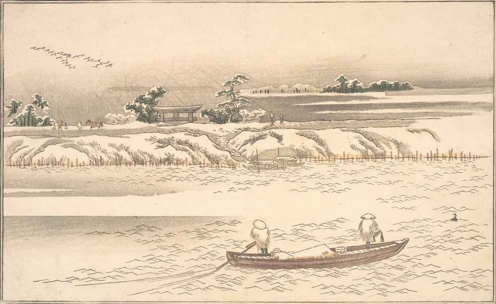 Libro di Ehon Ginsekai Il mondo in argento, fine 18°-inizio 19° secolo da Kitagawa Utamaro