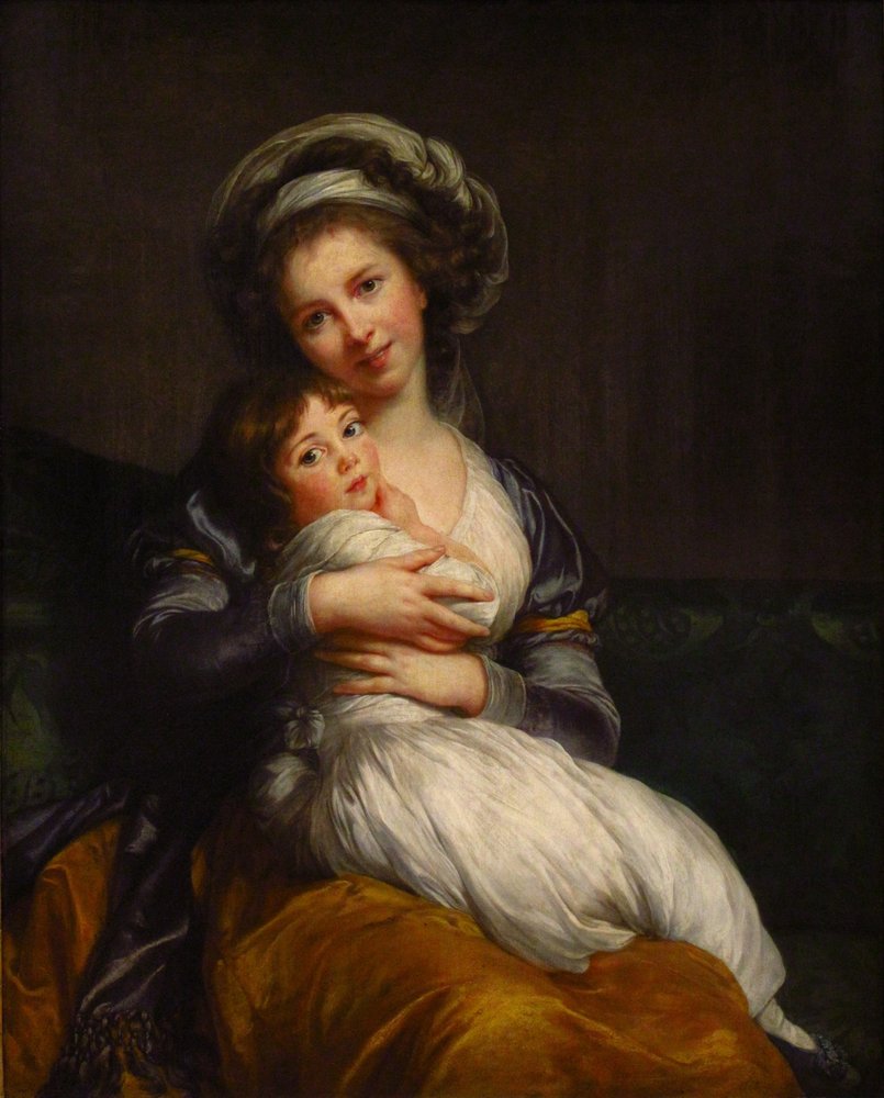 Madame Vigée-Le Brun e sua figlia da Elisabeth Louise Vigee-Lebrun