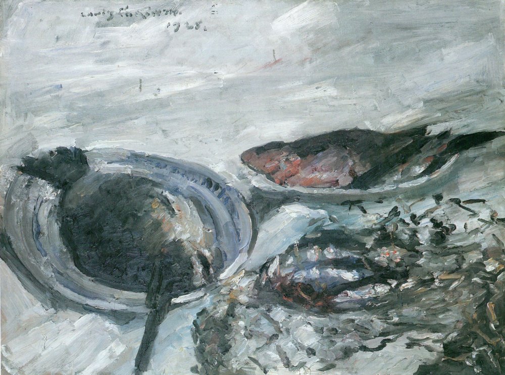 Natura morta con pesci | Lovis Corinth | Stampa d'arte