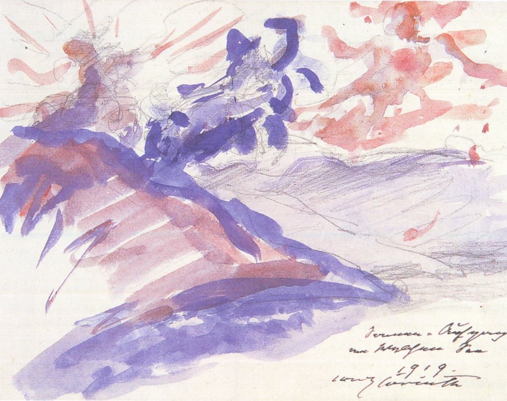 Alba sul Walchensee da Lovis Corinth