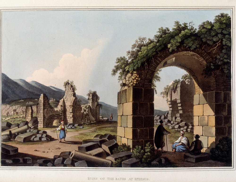 In "Vedute nei domini ottomani, in Europa, in Asia e in alcune isole del Mediterraneo dai disegni originali di Luigi Mayer, Londra da Luigi Mayer