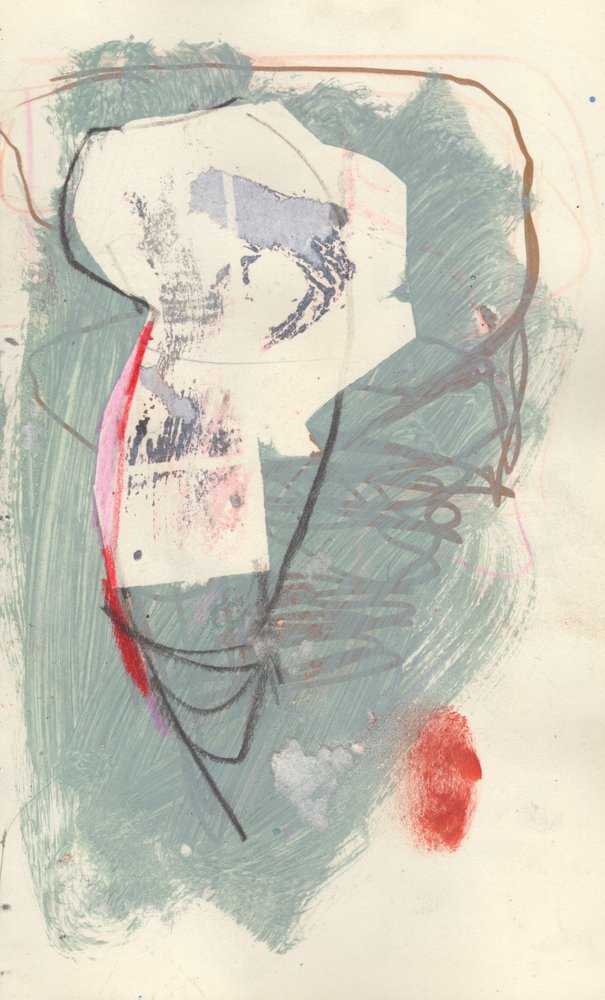 Sketchbook 6, 2024 (tempera, collage, pastello su carta) da Madgalena Morey
