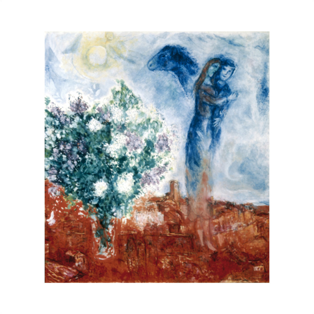 Gli amanti sopra St. Paul (Ki 3) da Marc Chagall