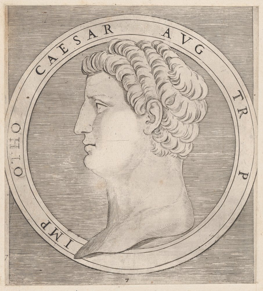 Speculum Romanae Magnificentiae: Otho, da I Dodici Cesari da Marcantonio Raimondi