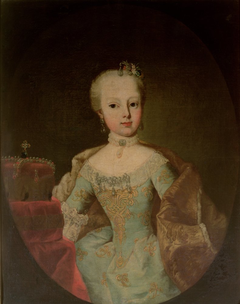 L’arciduchessa Maria Giuseppa d’Asburgo-Lorena (1751-67), dodicesima figlia dell’imperatrice Maria Teresa d’Austria (1717-80) e dell’imperatore Francesco I (1708-65) da Martin II Mytens or Meytens