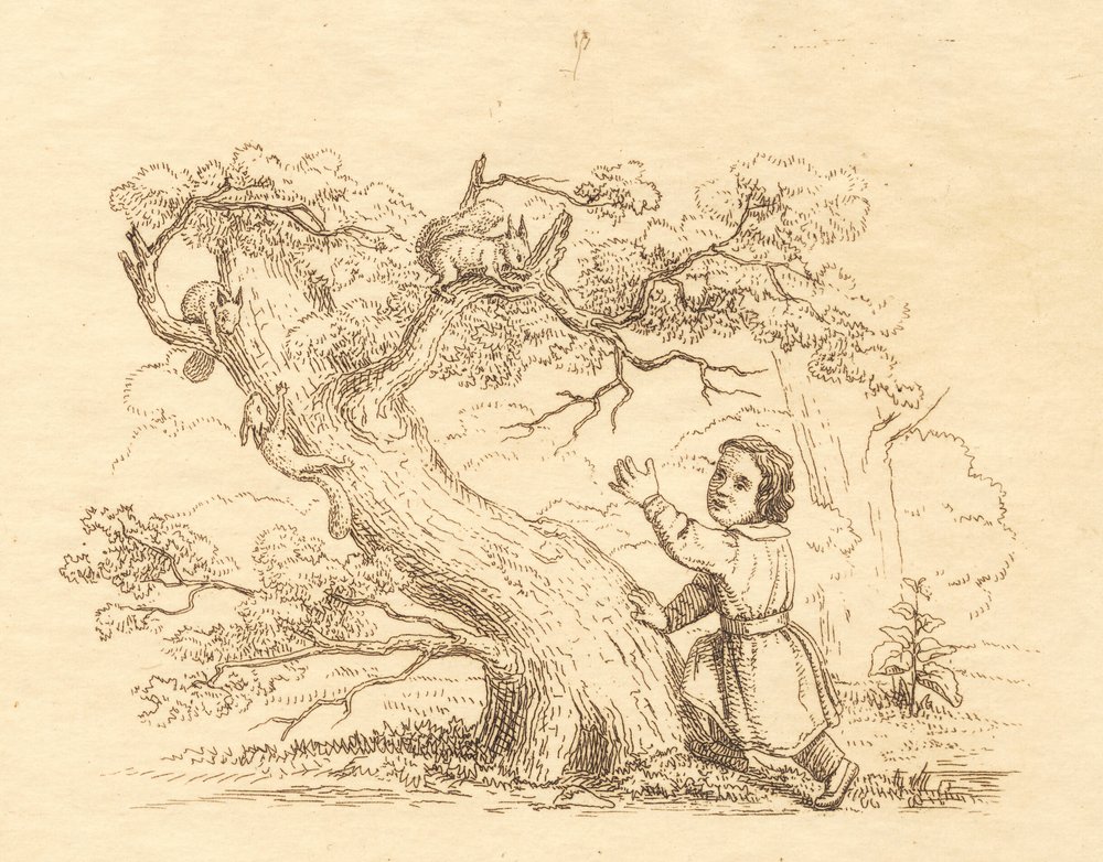 Illustrazione per "Cinquanta favole per bambini" di Hey da Martinus Rørbye