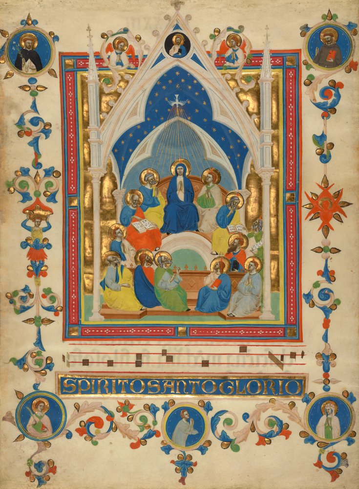 Pentecoste dal Laudario di Sant