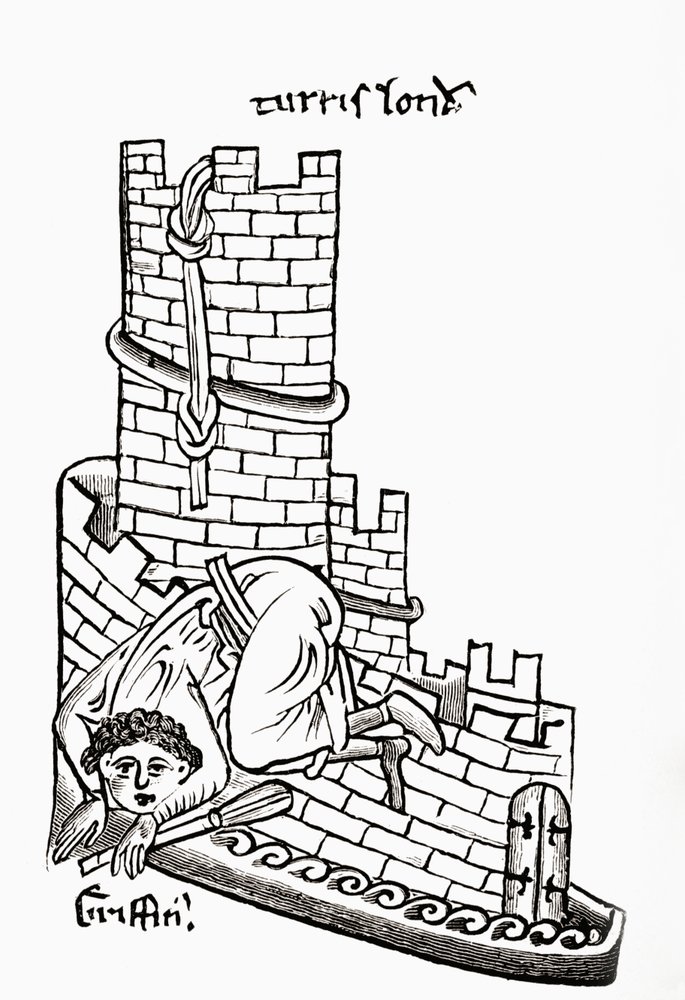 Gruffydd che cerca di fuggire dalla Torre di Londra nel 1243, da 
