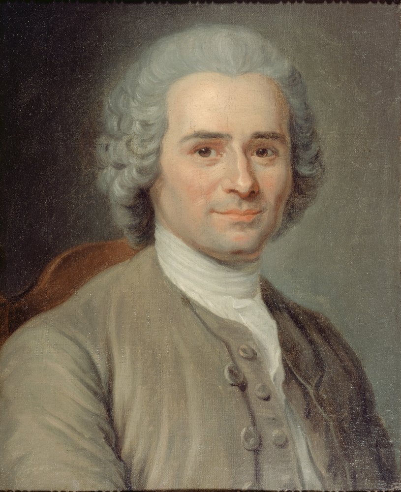 Ritratto di Jean-Jacques Rousseau da Maurice-Quentin de La Tour