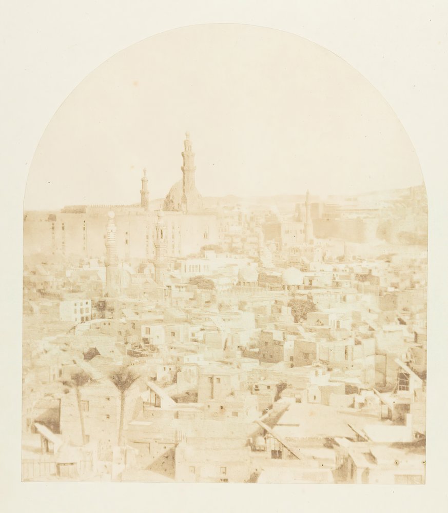 Vista generale del Cairo, presa dalla Moschea Tegloun da Maxime Du Camp