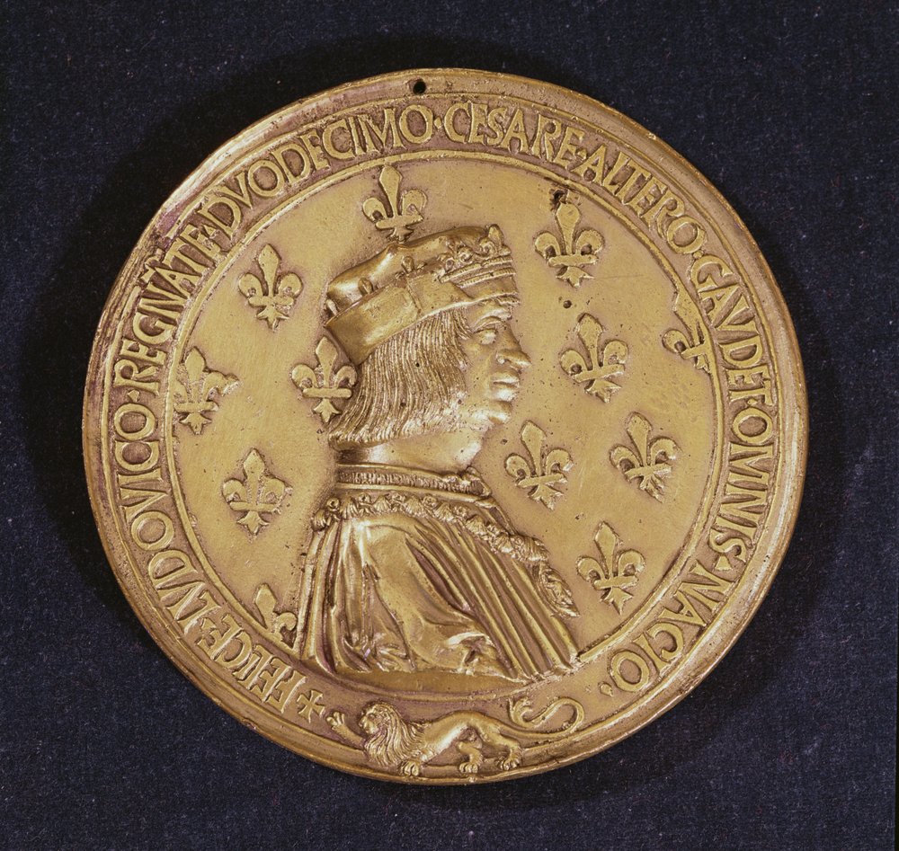 Medaglia raffigurante Luigi XII da Nicolas and Saint-Priest, Jehan de Le Clerc