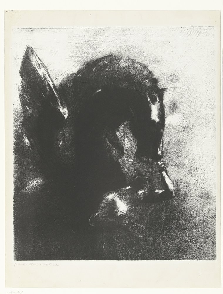 Il Pegaso catturato da Odilon Redon