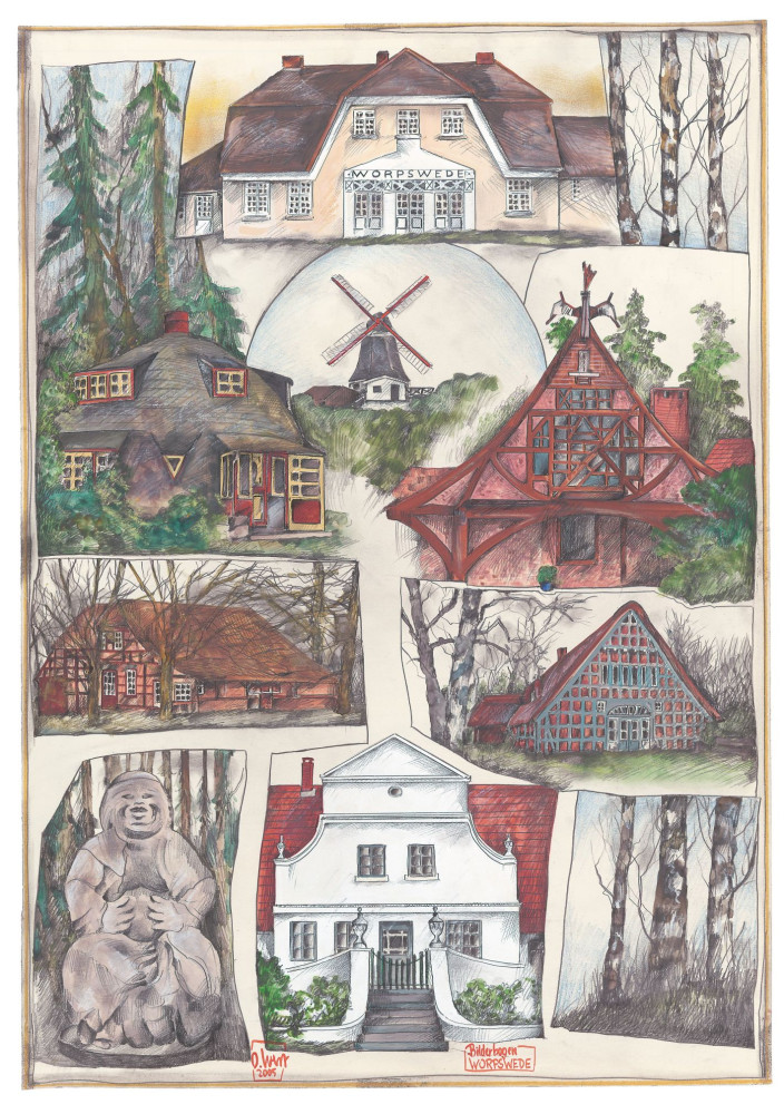 Fogli illustrati di Worpswede da Ole West