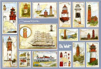 Foglio decorativo della costa baltica da Ole West