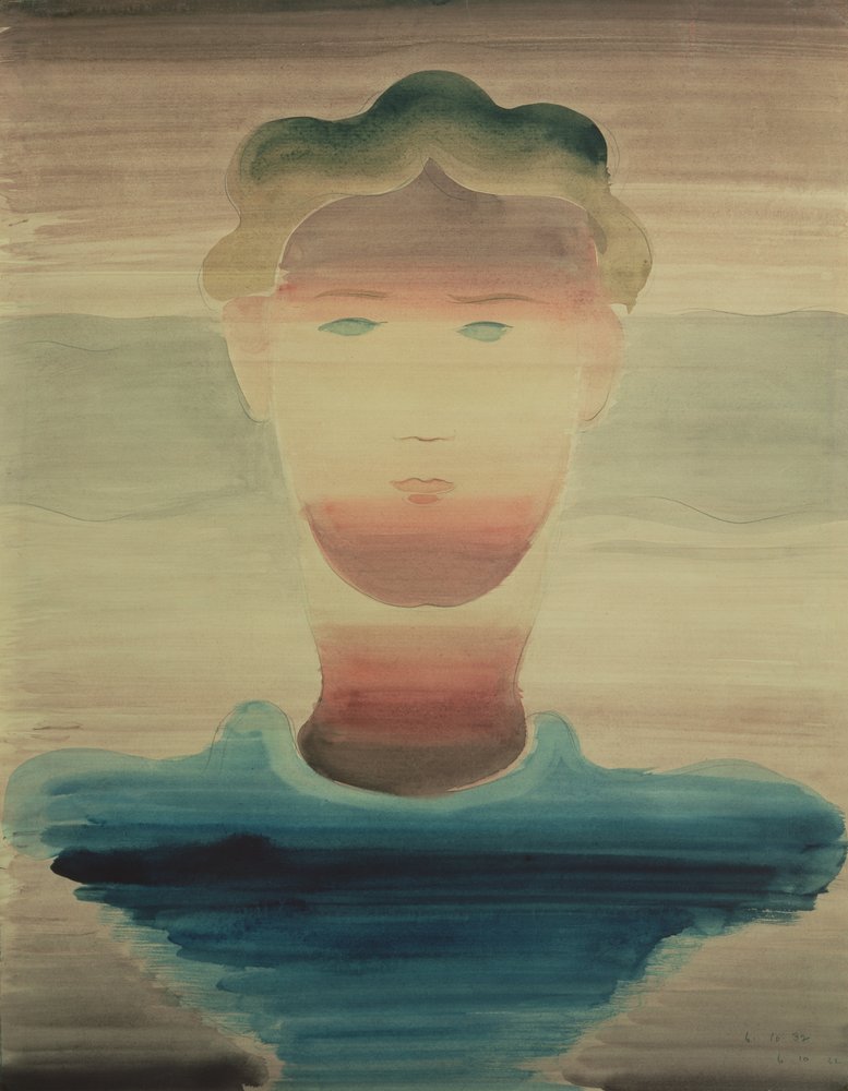 Ritratto a Strisce, 1932 da Oskar Schlemmer