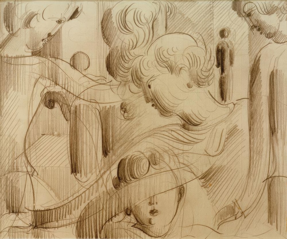 Composizione di figure da Oskar Schlemmer