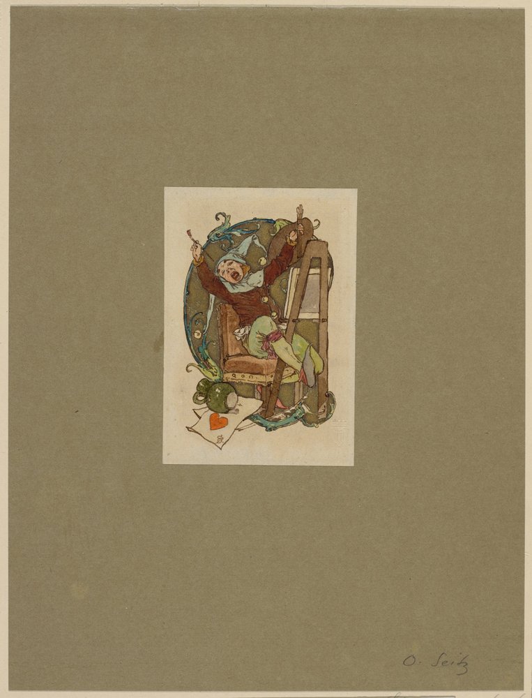 Gnomo al cavalletto da Otto Seitz