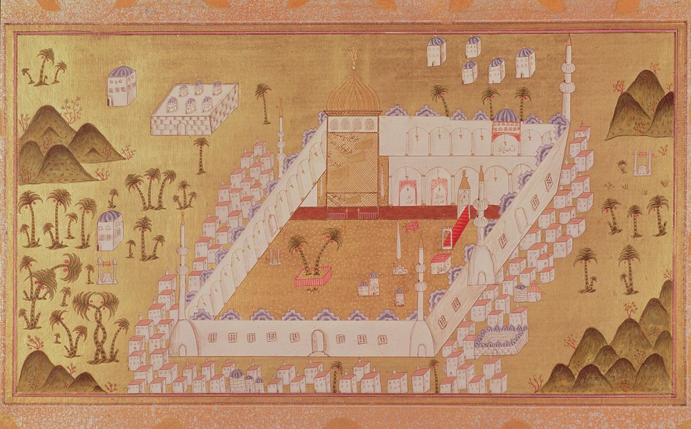 Vista di Medina e moschea del Profeta Maometto da Ottoman School