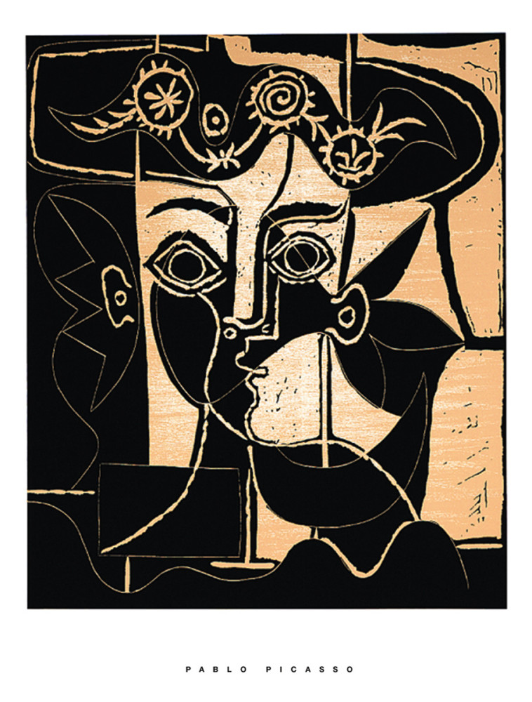 Donna con cappello decorato, 1962 da Pablo Picasso