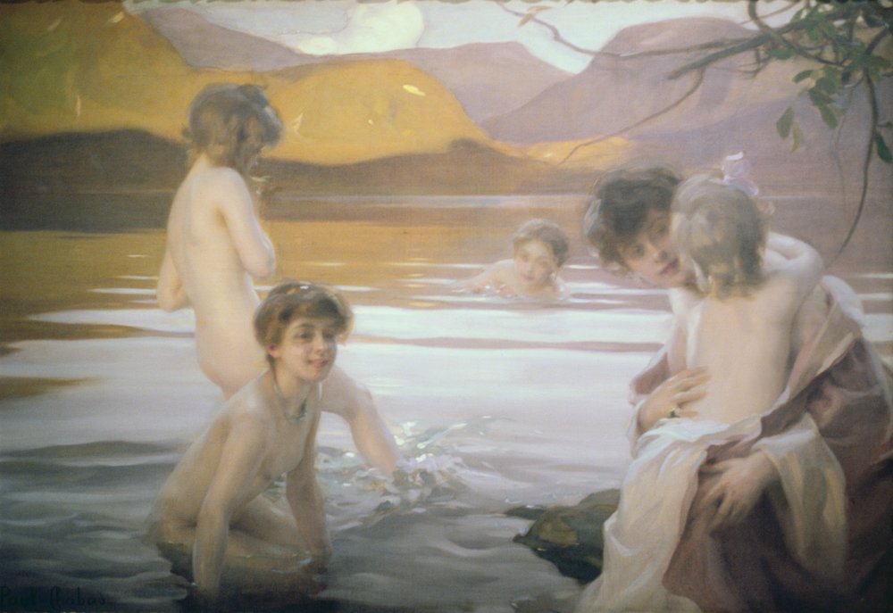 Il primo bagno da Paul Emile Chabas
