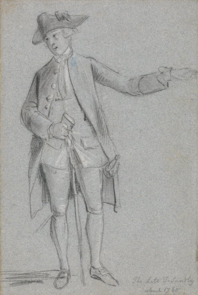 Ritratto di Thomas Sandby, R.A., il fratello dell'artista da Paul Sandby