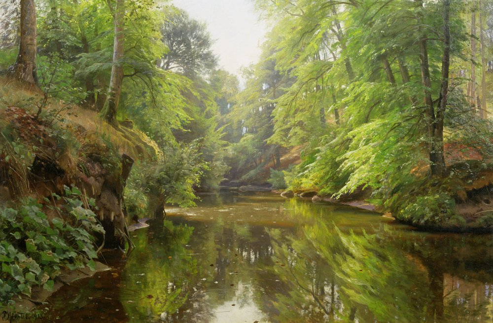 Il fiume tranquillo, 1913 da Peder Monsted