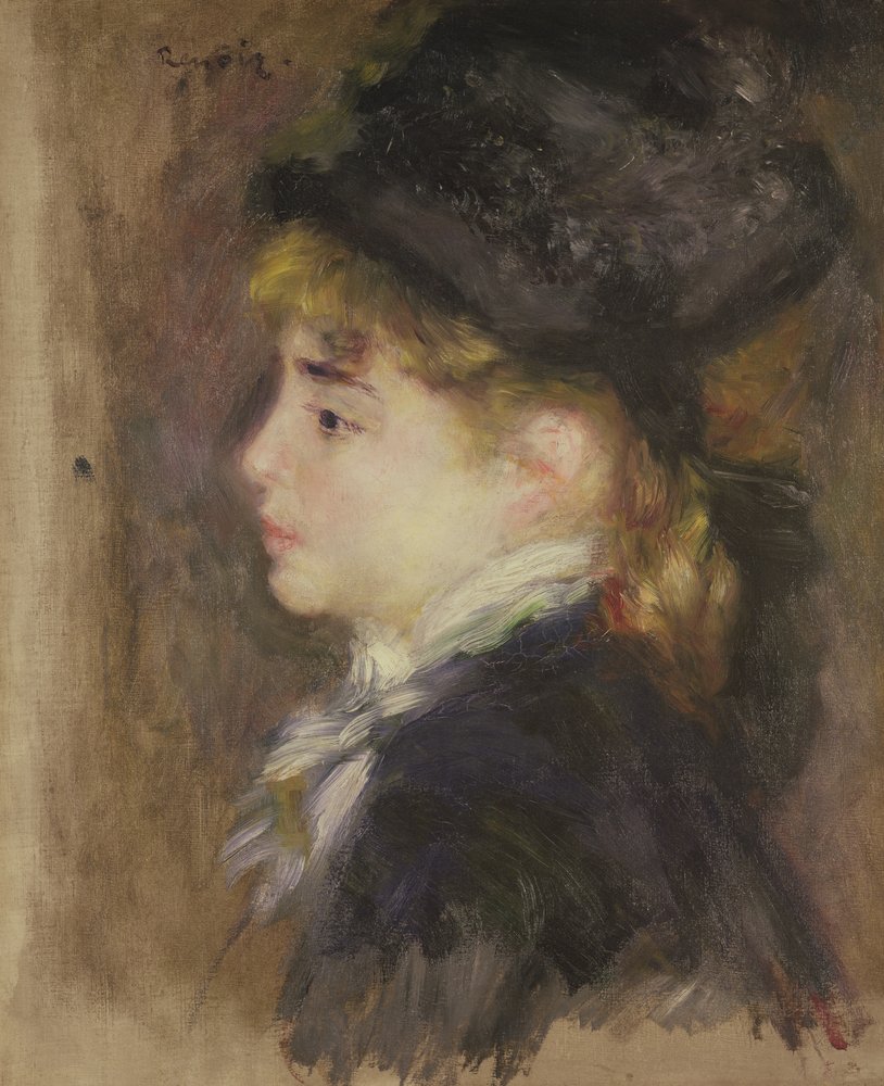 Ritratto di una donna, possibilmente Margot, c.1876-78 da Pierre-Auguste Renoir