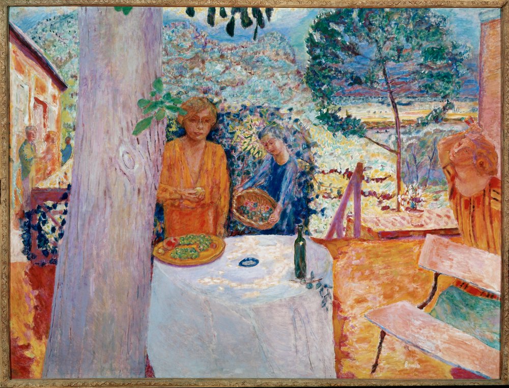 La terrazza di Vernon (dipinto su tela) da Pierre Bonnard