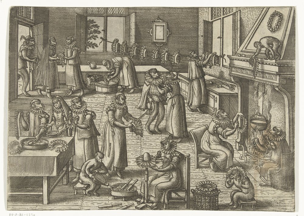 Laboratorio di colletti, Apenspel (serie) da Pieter van der Borcht (I)