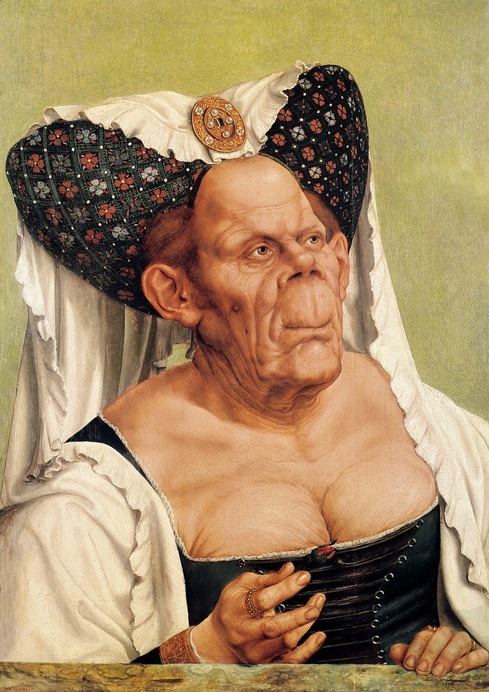Una Vecchia Grottesca, forse Principessa Margherita del Tirolo, c.1525-30 da Quentin Massys or Metsys