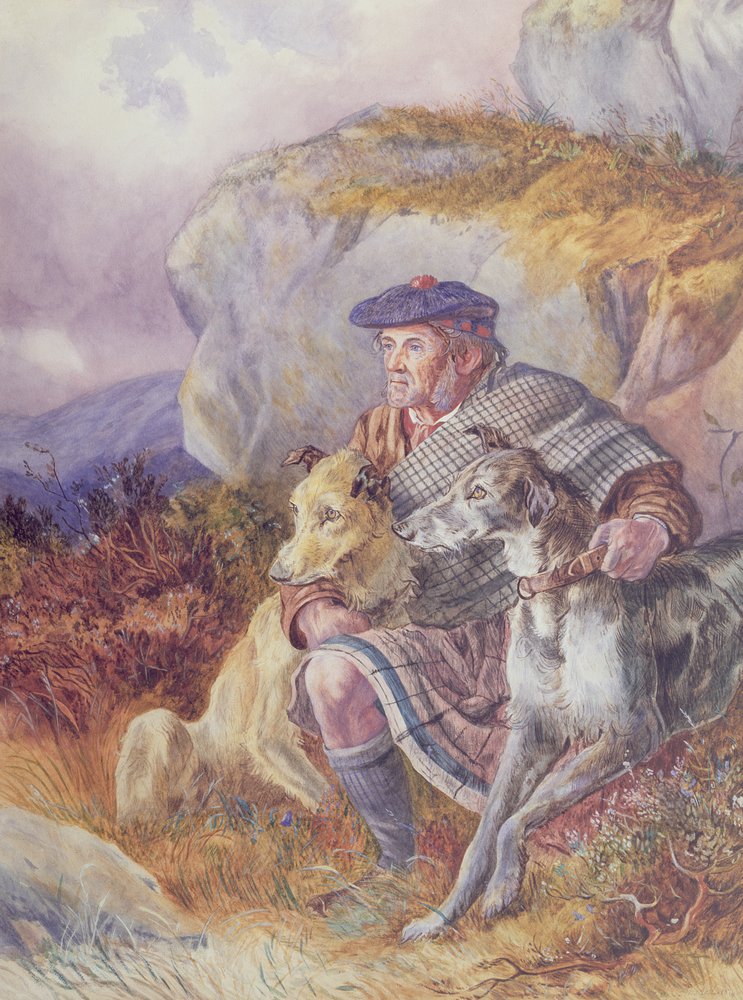 Ghillie e Deerhounds, 1874 da Richard Ansdell