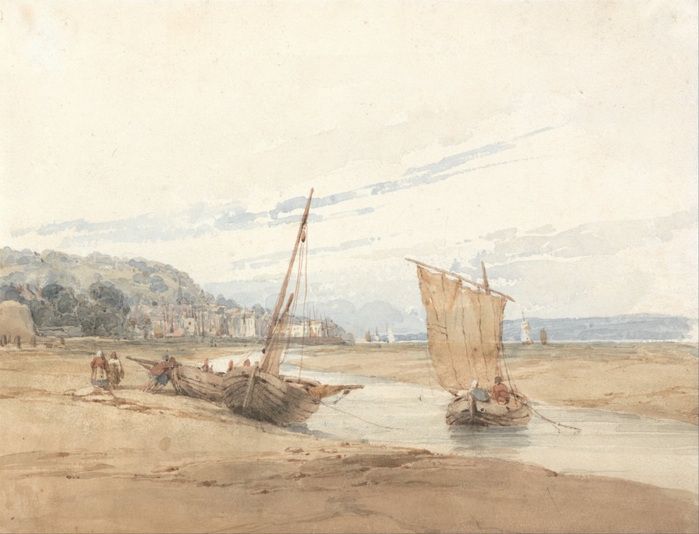 Presso Honfleur da Richard Parkes Bonington