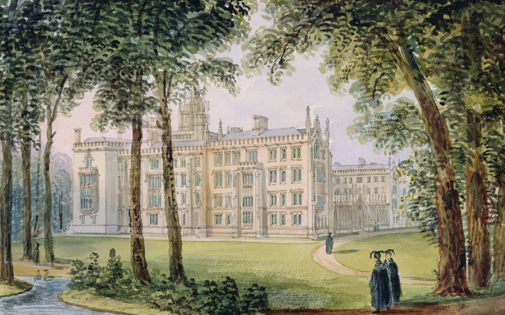 Facciata ovest del nuovo edificio del St. John's College, Cambridge