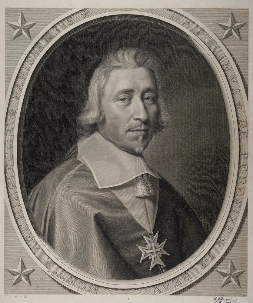 Hardouin de Péréfixe de Beaumont, arcivescovo di Parigi. 1665. da Robert Nanteuil