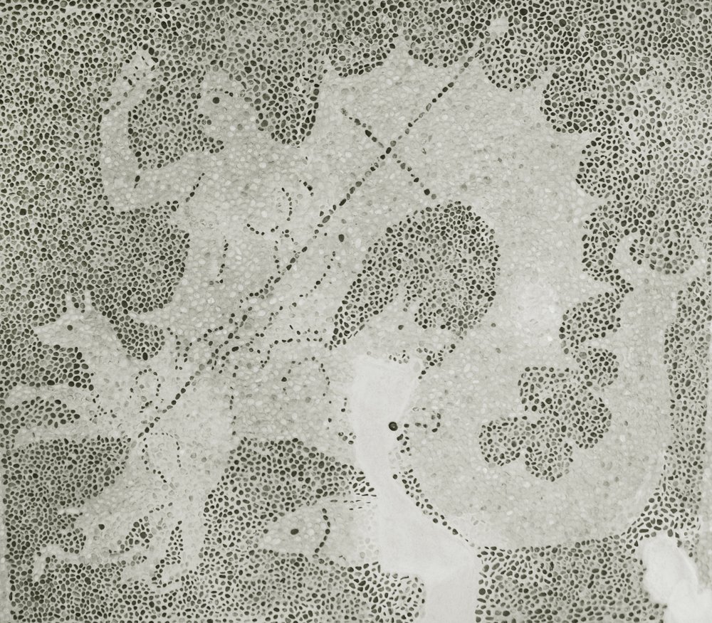 Mosaico ellenistico di Scilla e Cariddi che custodiscono lo stretto (dettaglio) da Roman