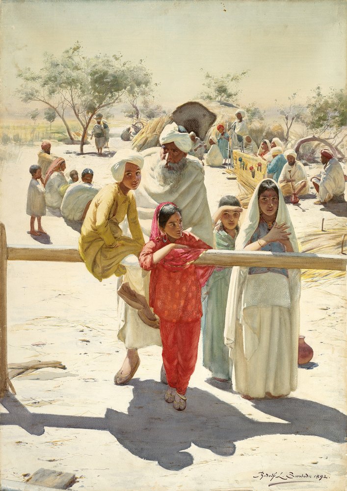 Uno Sguardo al Treno, India, 1892 da Rudolf Der G. Swoboda