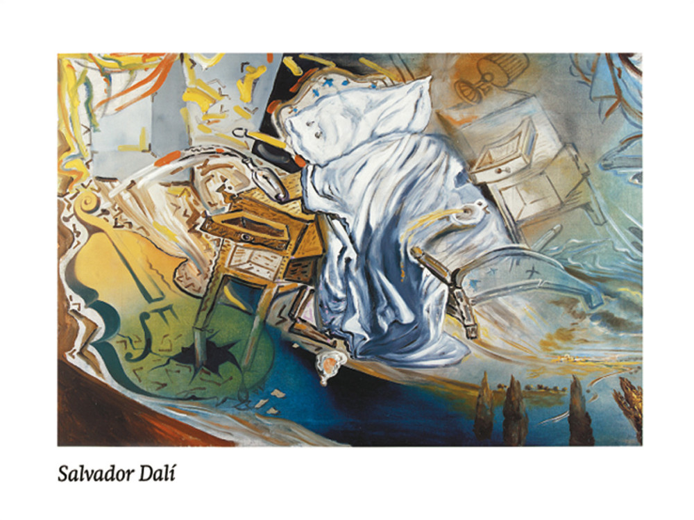Letto e due tavolini da Salvador Dali